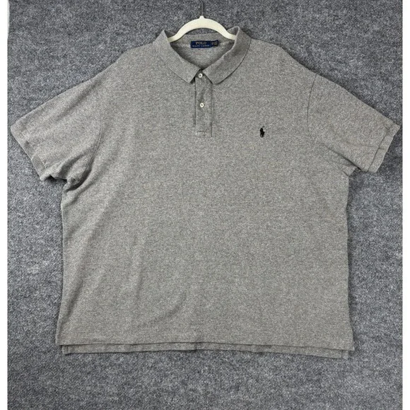 Lot of 4 Polo Ralph Lauren Polo Shirts Mens 3XB Blue Grey Heather Jersey Big